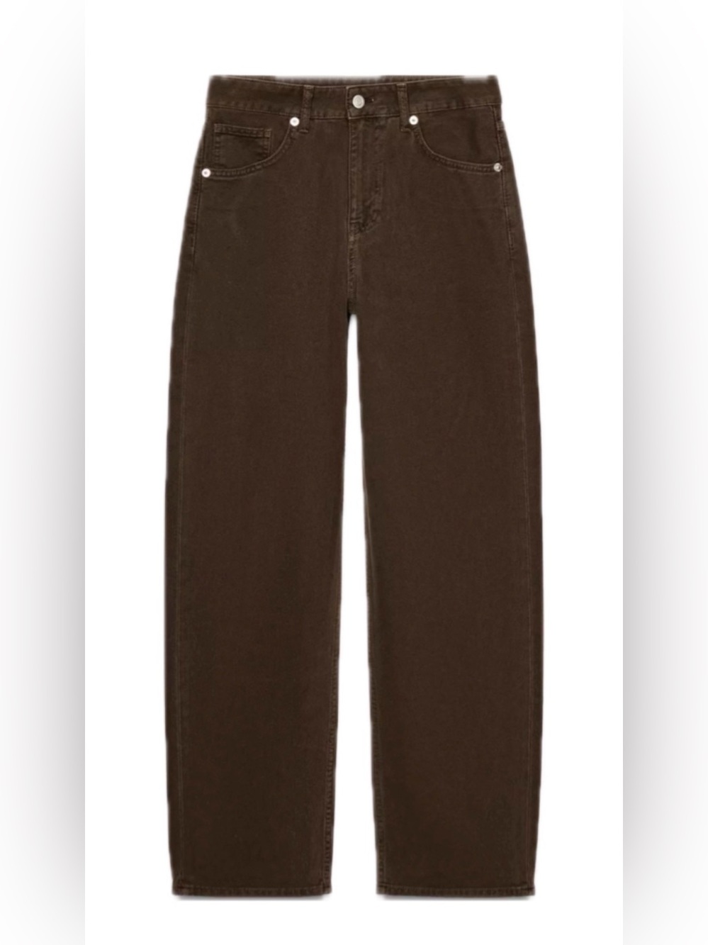 Zara Relaxed Jeans in Dark Brown